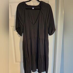 Old Navy Black Tiered Dress